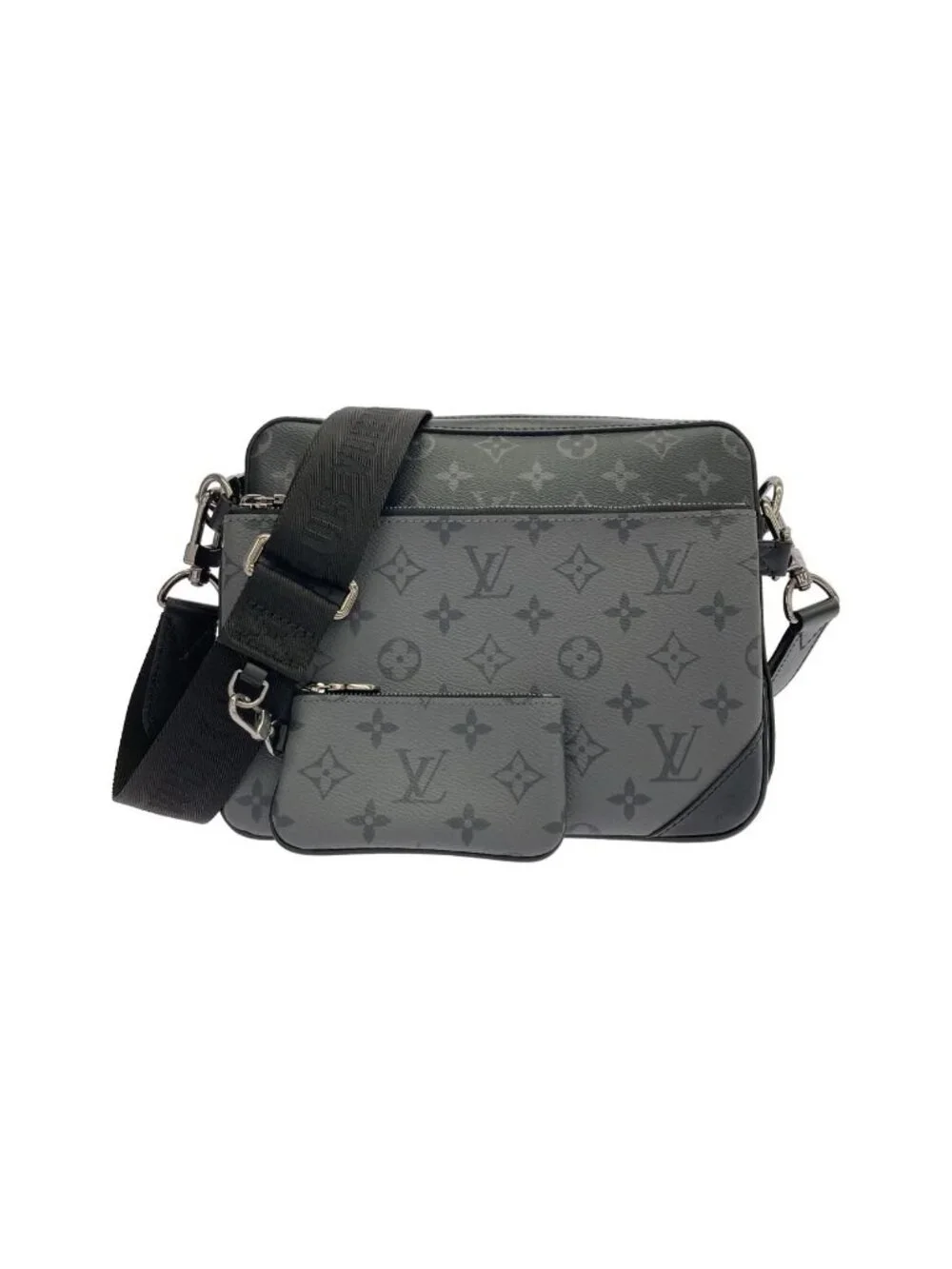 Louis Vuitton Monogram Eclipse Reverse Trio Messenger Shoulder Bag